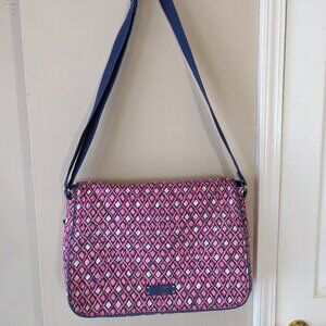 Vera Bradley Quilted Laptop/Messenger Bag - Retired Pattern